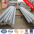 Octogonal 11.8m Galvanized Metal Power Pole with Cross Arm